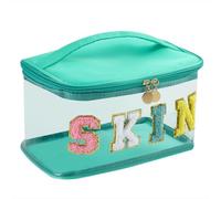 Borsa trasparente per medicinali in ciniglia, borsa per cosmetici in nylon impermeabile di grandi dimensioni con manico superiore, borsa trasparente per cosmetici da viaggio per primo soccorso,