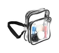 Borsa trasparente per stadio | Tote Bag trasparente a tracolla | Pochette da concerto | per viaggi, spiaggia, festival, viaggi quotidiani, vacanze, scuola, palestra, sport e concerto