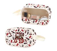 Borsa trasparente per trucchi con scritta "I Need A Diet Drinks PU Leather Cosmetic Bag Frizzy Drink PVC Toiletry Bag Soda Lover Gift, Hai bisogno di dieta Pu, No