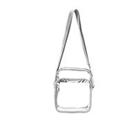 Borsa Trasparente | Tote Bag Trasparente a Tracolla | Tote Bag | Borsa Tote Tracolla | Per La Spiaggia Vacanze Palestra Viaggi Quotidiani Scuola Sport Concerti Festival, grigio, Se référer au