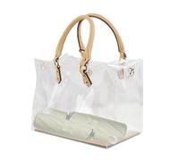 Borsa trasparente - Trousse per cosmetici, organizer trasparente per trucchi | Grande borsa impermeabile in PVC trasparente, grande borsa per la sicurezza, viaggi, shopping, sport e, a,