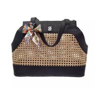 Borsa Trasportino Musa Ferribiella - Nera in vimini - Trasportino cane - 1° ORDINE? scegli lo sconto BZR5 / BZR20 + 200 punti fedeltà