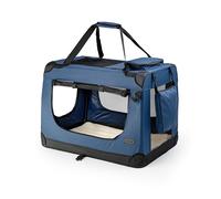 Borsa trasportino per cani pieghevole per viaggi e auto 50x34x36 cm box di