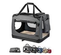 Borsa trasportino per cani pieghevole per viaggi e auto 70x52x50 cm box di