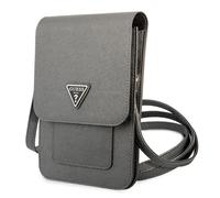 Borsa triangolare Guess Saffiano grigia