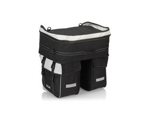 Borsa tripla bici su portapacchi posteriore bici Traveller XLC ( Nero antracite / 58 L )