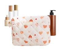Borsa Trucco Floreale Organizer Viaggio Grande Capacità per Cosmesi e