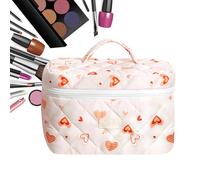 Borsa Trucco Floreale Organizer Viaggio Grande Capacità per Cosmesi e | Estetica Contenitore per Prodotti Bagno, Doccia, da Viaggio e Articoli da Toeletta