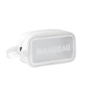 Borsa Trucco Professionale Borsa for il trucco for trasparente da viaggio impermeabile in PU for for lavaggio Scatola for cosmetici per viaggio trucco organizzazione beauty(White small)