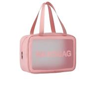 Borsa Trucco Professionale Borsa for il trucco for trasparente da viaggio impermeabile in PU for for lavaggio Scatola for cosmetici per viaggio trucco organizzazione beauty(Pink large)