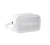 Borsa Trucco Professionale Borsa for il trucco for trasparente da viaggio impermeabile in PU for for lavaggio Scatola for cosmetici per viaggio trucco organizzazione beauty(White Medium)