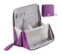 Borsa Trucco Verticale,Borsa Trucco Impermeabile Grande Capienza Pieghevole - Per Shampoo Balsamo Lacca Spray Solare