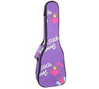Borsa Ukulele Carino Principessa Stelle Modello Ukulele Custodia per Soprano Tenore Concert 23 Pollici 10 MM Spessore Morbido Imbottito Cinghie Regolabile Gig Bag