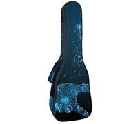 Borsa Ukulele Farfalla In Mano Poly Wireframe Ukulele Custodia per Soprano Tenore Concert 23 Pollici 10 MM Spessore Morbido Imbottito Cinghie Regolabile Gig Bag