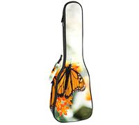 Borsa Ukulele Farfalla Su Un Fiore Ukulele Caso per Soprano Tenore Concert 23 Pollici 10MM Spessore Morbido Imbottito Cinghie Regolabile Gig Bag