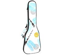 Borsa Ukulele Libellule Blu Chiaro Ukulele Custodia per Soprano Tenore Concert 23 Pollici 10MM Spessore Morbido Imbottito Cinghie Regolabile Gig Bag