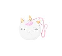 Borsa Unicorno a Tracolla, Peluche Bianco, Portatile, Compatta, Chic | Forma Singolare, per Date e Shopping, Facile da Riporre Piccoli Oggetti
