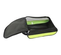 Borsa unisex per scarpe da calcio e da golf, leggera borsa sportiva in rete con cerniera per riporre oggetti da rugby, viaggi, bambini e adulti, Nero e verde lime, 33 x 22 x 13 cm, Borsa per stivali