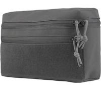 Borsa universale GP (L) con montaggio MOLLE, per riporre oggetti, ampia area, nastro magico, borsa da caccia e campeggio, borsa tattica (Grey)