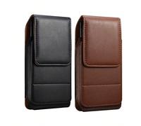 Borsa universale in pelle PU per cellulare con slot per carta, supporto da indossare sulla cintura, custodia da vita Nero-6,1 pollici,Marrone-6,1 pollici,Nero-6,2-6,5 pollici,Marrone-6,2-6,5 pollici,N