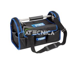Borsa valigia morbida intessuto con base rigida FERVI 0390 con tracolla 400x225