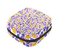 Borsa variopinta del tovagliolo sanitario della chiusura lampo del modello floreale Ditsy, sacchetto morbido del cuscinetto mestruale, sacchetto di immagazzinaggio per il cuscinetto del tovagliolo