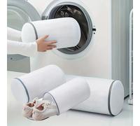 Borsa versatile per lavare le scarpe: borsa per biancheria in rete resistente per scarpe da ginnastica, scarpe da corsa, calzini e reggiseni con chiusura a cerniera, borsa per la biancheria