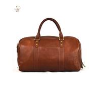 Borsa Viaggio Tracolla Regolabile Vera Pelle Toscana Colore Marrone - Bacco