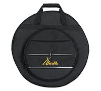 Borsa XDrum per piatti fino a 22" con divisori imbottiti per 5 piatti, tasca esterna da 14" per splash/hi-hats, manico e bretelle, colore nero.