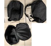 BORSA ZAINETTO DI JEANS GRIGIO CON ZIP UNIVERSALE O PER PORTA CASCO DA BICI