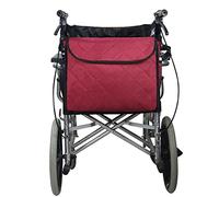 Borsa zaino per sedia a rotelle, 6 colori, grande accessorio da appendere sul retro, leggero, organizer per sedie a rotelle per camminatori, rollatori, scooter (rosso vino)