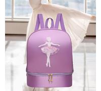 Borsa zaino portatile per danza classica con scomparto per scarpe per