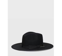 Borsalino Andrea cappello in feltro lana super fine, testa larga, nero 470030.04