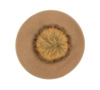Borsalino - Berretto stile basco - - Accessories - Donna - Beige - ONE SIZE