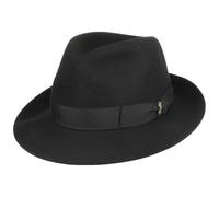 Borsalino Bogart a Tesa Larga Cappello 59 cm - Nero