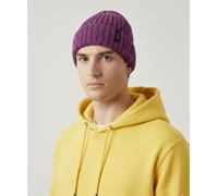 Borsalino Hill Beanie berretto in eco cashmere a coste, viola 13353EWS.M182