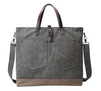 Borse a cartella eleganti for donna a versatili alla moda con borsa da spiaggia tasca multi cerniera(Grey)