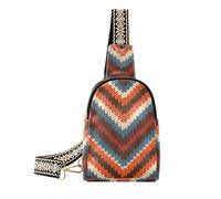 borse a maglia rosse e blu alla moda del corpo delle strisce per la borsa del corpo di cuoio per la donna per il pacchetto