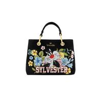 Braccialini Beth Lt Bloom Borsa a mano media in morbido materiale effetto suede, caratterizzata da una silhouette elegante e femminile. I doppi manici e la tracolla removibile e regolabile offrono una