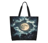 Borse A Mano Moonlit Woods Sky With Clouds Framing Donna Borsa A Tracolla Leggera Borsa Tote Elegante Tote Bag Per Ufficio Università Shopping