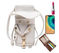 Borse a secchiello da donna, borsa a tracolla carina - borsa a tracolla in similpelle - per donne e ragazze e spose, viaggi, sport, campeggio, sera, matrimonio, festa, ballo di fine anno, bianco, Se