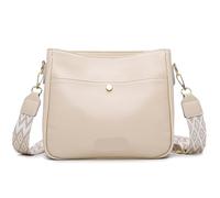 Borse a secchiello di lusso in vera pelle da donna, borse a tracolla firmate, a mano in for, tote bag(Beige)