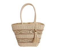 Borse a secchiello vintage nappa borsa da spiaggia borsa a tracolla in paglia borsa da donna scava fuori borsa per donne ragazza viaggi grandi borse a tracolla in paglia, A, One Size