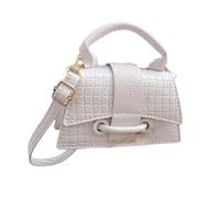 Borse A Spalla Piccole,Borsa A Tracolla Per Donna | Borse a tracolla piccole e leggere,Borsa a tracolla dal design moderno compatto per lavoro, appuntamenti, viaggi, matrimoni, feste, bianco, Consulte