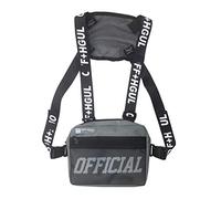 Borse a Tracolla alla Moda per Uomo Donna, Borse a Tracolla per pettorali Regolabili di Grande capacità Zaino Hip Hop per Corsa, Escursionismo, Ciclismo, Campeggio, Viaggio