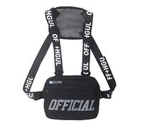 Borse a Tracolla alla Moda per Uomo Donna, Borse a Tracolla per pettorali Regolabili di Grande capacità Zaino Hip Hop per Corsa, Escursionismo, Ciclismo, Campeggio, Viaggio