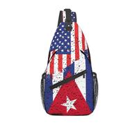 Borse A Tracolla American Cuba Flag Cuban Roots Zaino Da Campeggio Cintura Regolabile Casual Borsa A Traversa, Per Sport All'Aperto, Lavoro, Donna, Routine Di Fitness