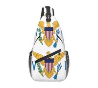 Borse A Tracolla American Virgin Islands Flags Eagle Zaino A Tracolla Sportivo Traspirante Casual Borse Per Imbracatura, Per Viaggio, Donna, Scuola