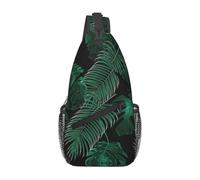 Borse A Tracolla Banana Leaves Green Torace Daypack Multiuso Traspirante Borse Per Imbracatura, Per Scuola, Routine Di Fitness, Camminare