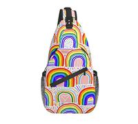 Borse A Tracolla Beautiful Bright Cute Rainbow Sacca Per Casse Di Fionda Casual Cintura Regolabile Pacchetto Da Viaggio Per Spalle, Per Sport All'Aperto, Viaggio, Correre